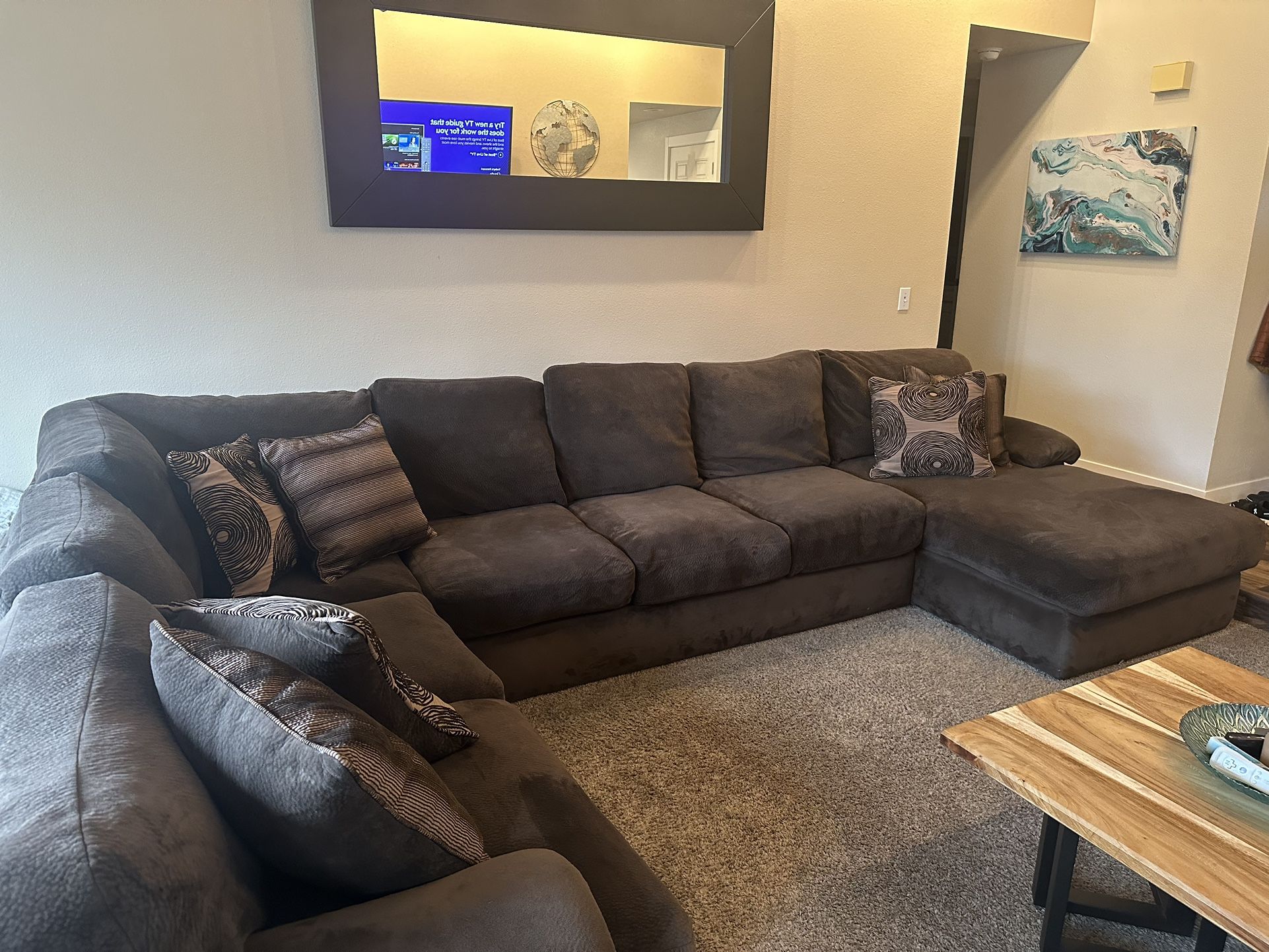 Sectional Couch-Down Filled