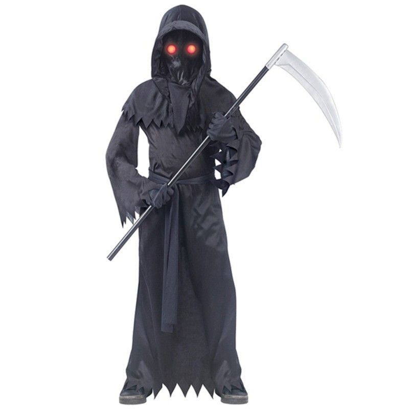 Kid's Grim Reaper Costume Size Large 8-10