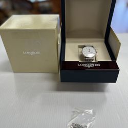 LONGINES L4.755.4 WATCH, ORIGINAL BOX, WARRANTY CARD, EXTRA LINKS