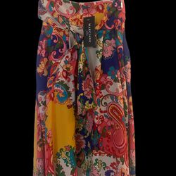 Marciano Print Blissful Paisley Fanny Midi Skirt size US2 , EU38 NWT