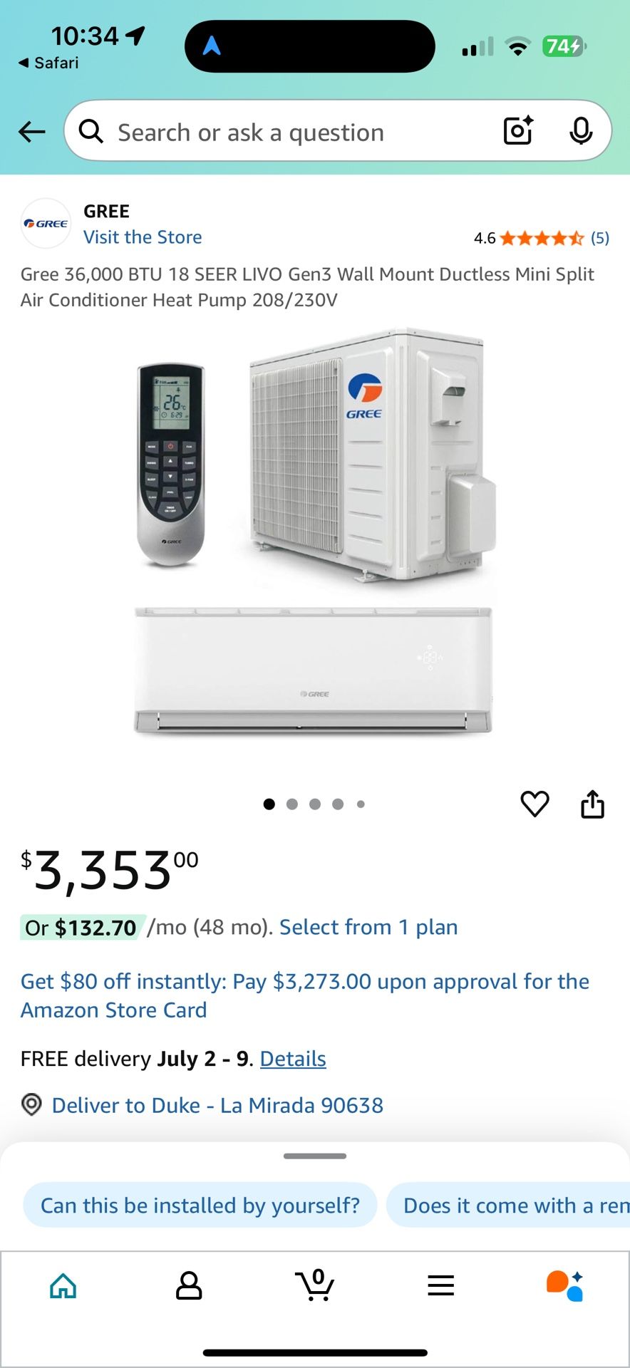 3 Ton Ac Mini Split