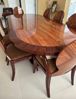 Dining table and chairs
