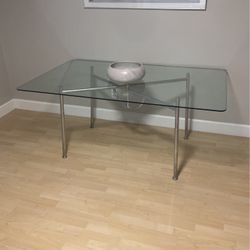 Modern Glass Dining Table 