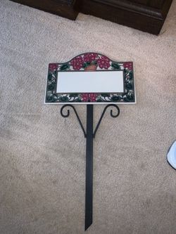 Ceramic Yard Address Sign