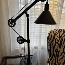 Beautiful Adjustable Industrial Style Black Lamp Set $40