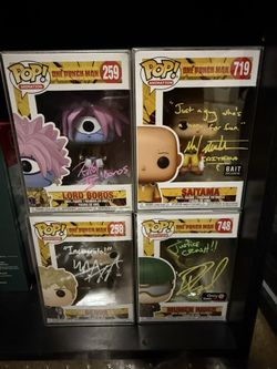 One Punch Man Funko Pop Saitama Genos Lord Boris Mumem Rider