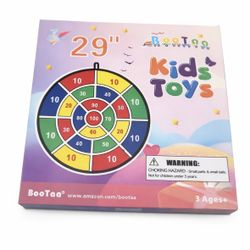 29” Kids Dart Board Game – Safe Velcro Darts – New
