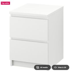 IKEA Malm 2 Chest Drawer / Nightstand 
