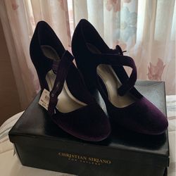 Purple Suede Dress Shoes