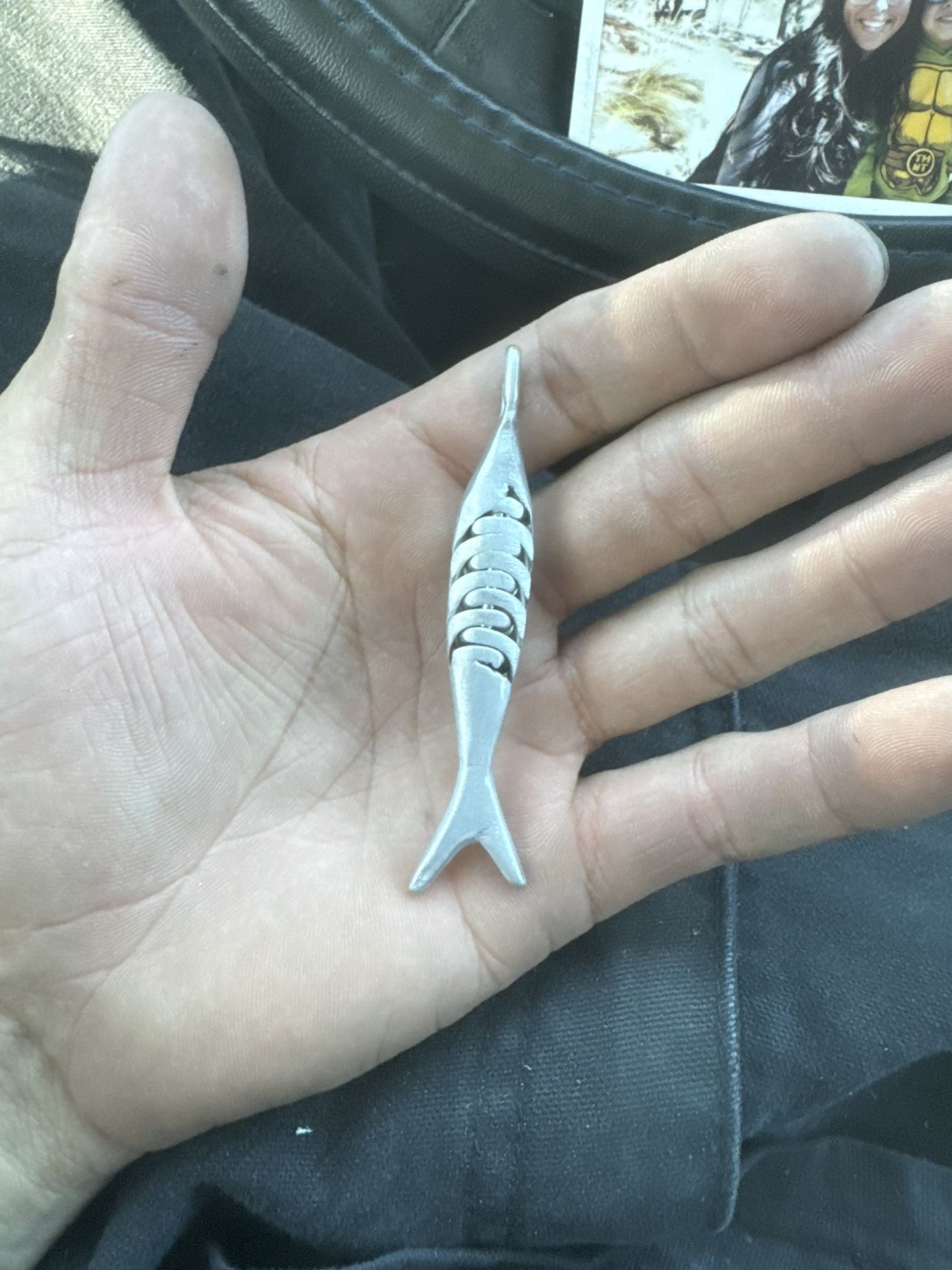 Fish Bone Necklace Pendant