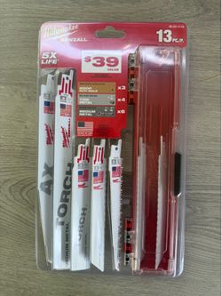 Milwaukee SAWZALL Demolition Nail-Embedded Wood and Metal Cutting Bi-Metal Reciprocating Saw Blades