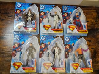 Brand new DC Superman action figures + an extra figure when all 6 pieces are put together.