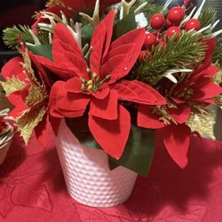 🎄 🎅🏻Small Arrangement Of Christmas  / Lindo arreglo navideño con su vase de ceramica