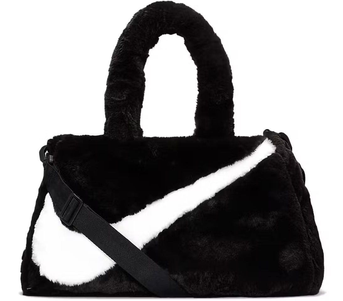 Nike Faux Fur Black Bag