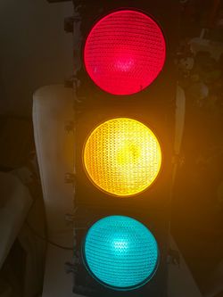 Vintage Eagle Signal Full Size Traffic Light  Stop Light for Man Cave, Garage, Tools, Mechanic, Train, Auto Shop, Lighting