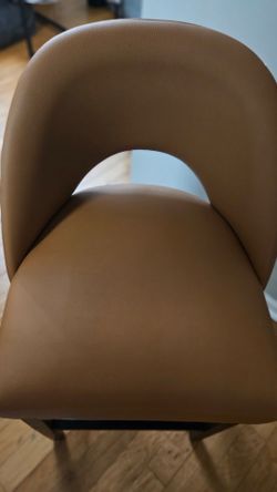 Tan Faux Leather Counter height stool