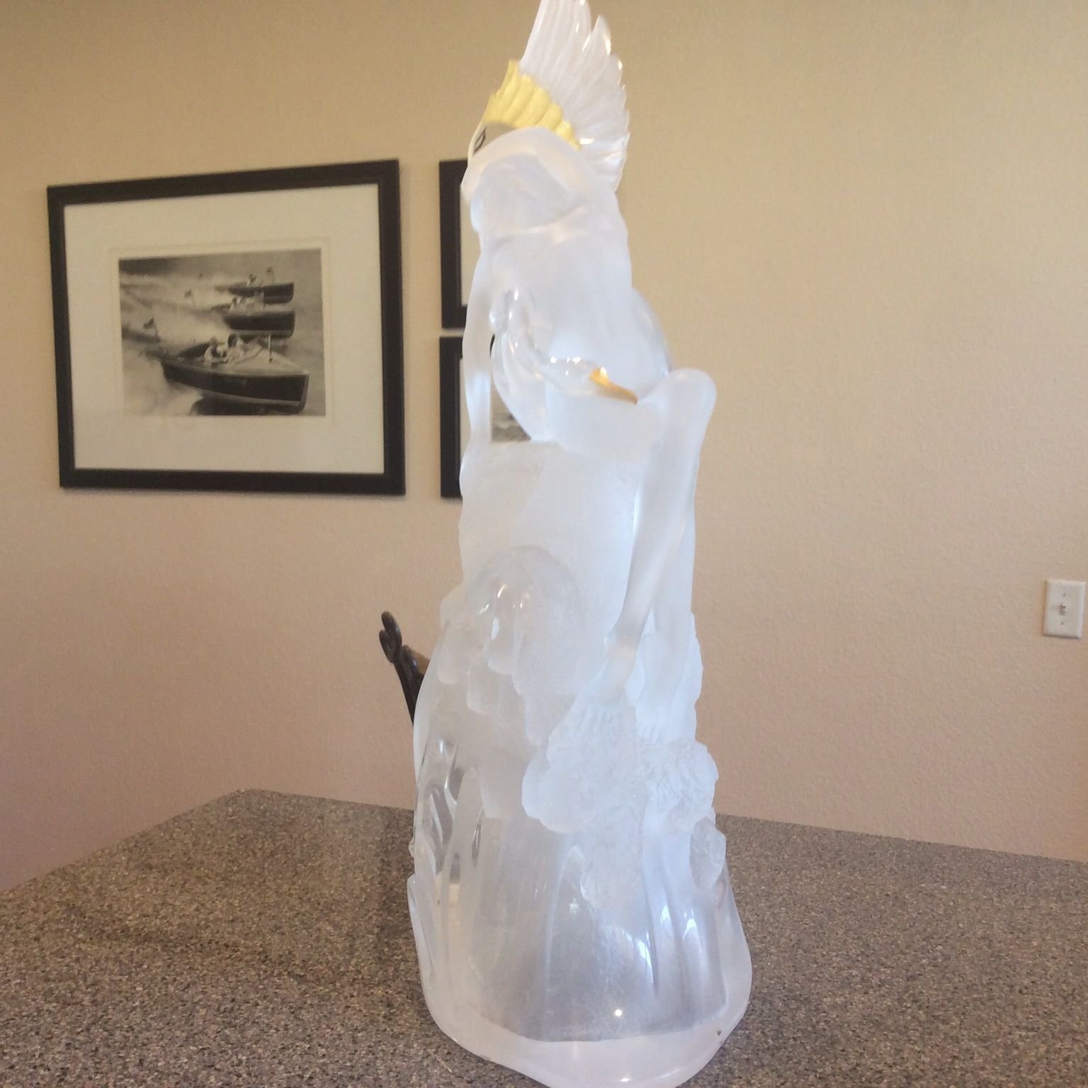 Misha Frid Swan Lake Leda Acrylic Sculpture