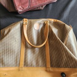 Vintage Mfg By Aries Leather Travel Bag