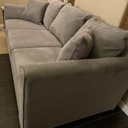 Two Grey Sofas