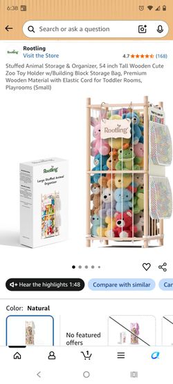 New In Box Stuffed Animal Storage $15
