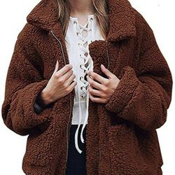 Fuzzy Cardigan Women's