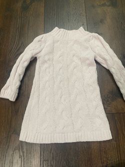 Girls light pink sweater dress size 4t by cat & Jack #12