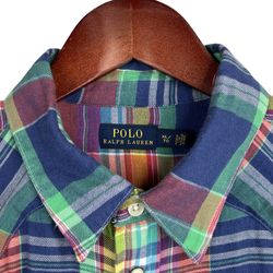 Polo Ralph Lauren Mens Classic Fit Madras Western Shirt - XL