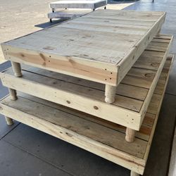 New All-Covered Wood Bed Frames
