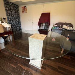 Glass Marble Table