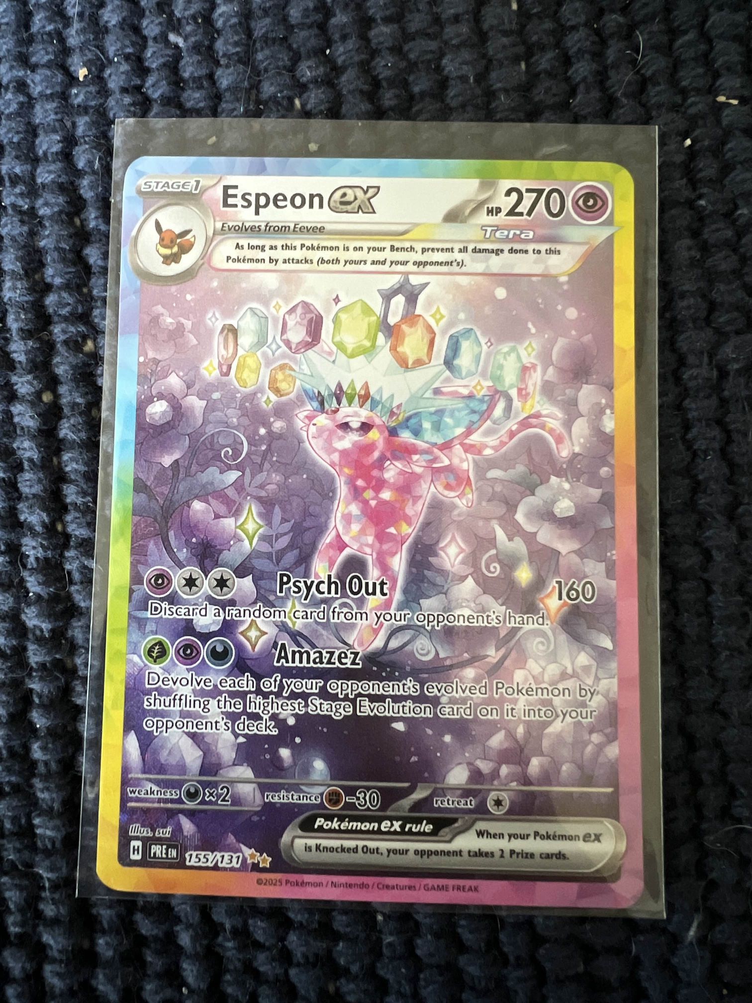 Espeon ex SIR 155/131 Prismatic Evolutions