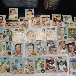 1968 Ernie banks,Roberto Clemente Etc (36cards)