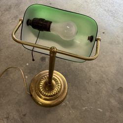 Antique Brass Desk Lamp