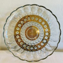 Vintage Midcentury 22-Karat Gold Leaf Plate by Culver, 1960s