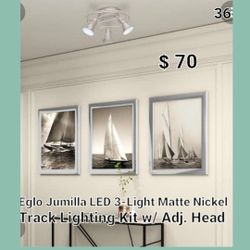 New Eglo Jumilla Led 3 Light Matte Nickel 