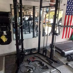 Marcy Squat & Cable Rack W/Accessories