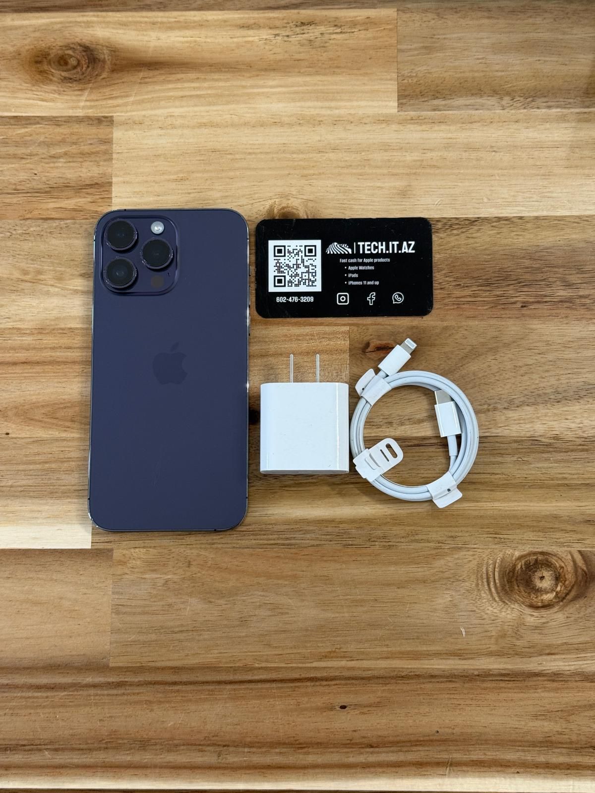 📱 iPhone 14 Pro Max | 128GB | Deep Purple | T-Mobile/Metro PCS Only | Hablo Español