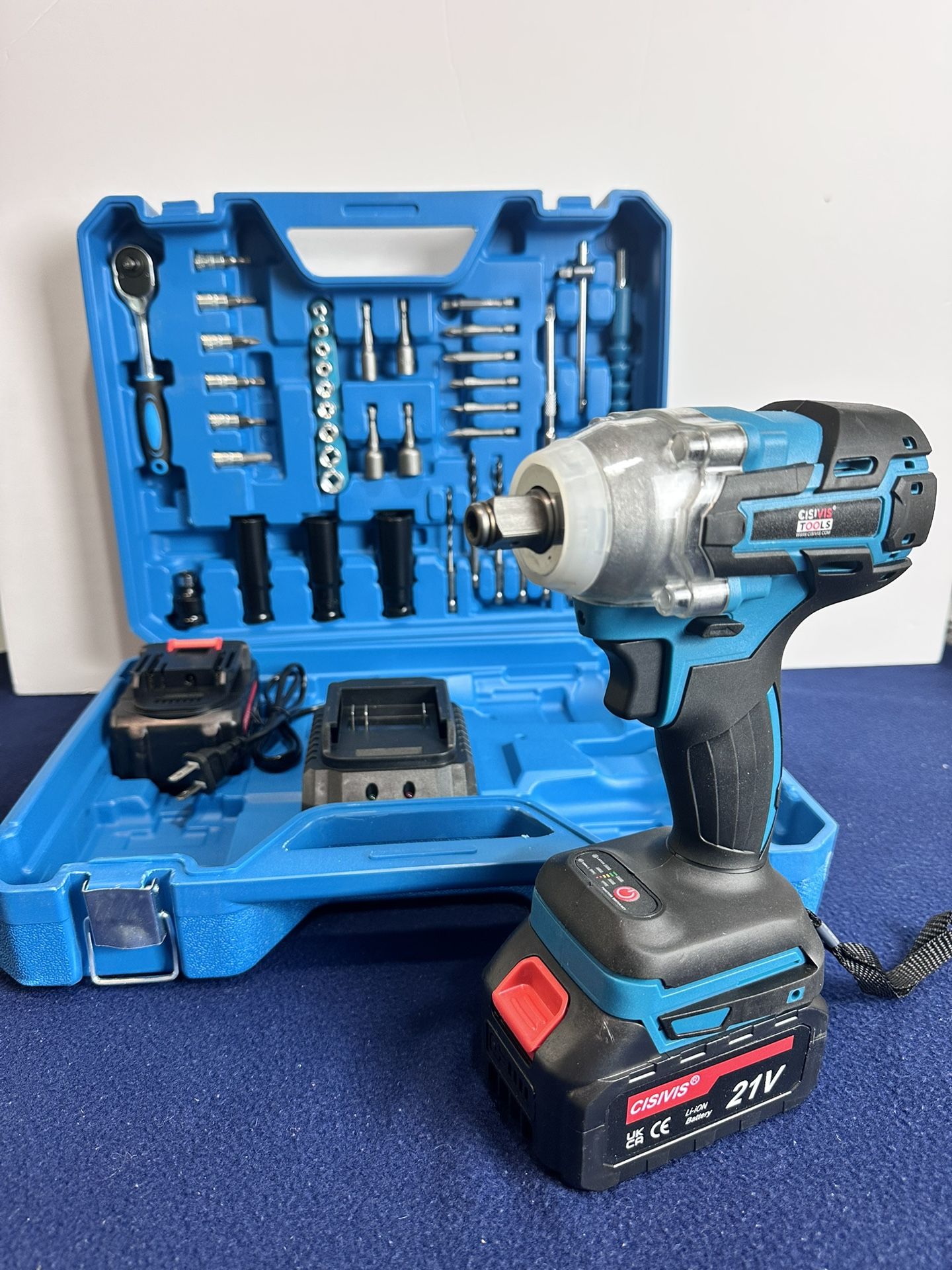 Llave de impacto 350Nm 21V + maletín completo
