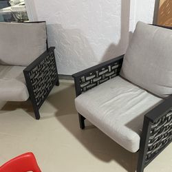 Patio Furniture Set. Table, Love Seat And Chairs.