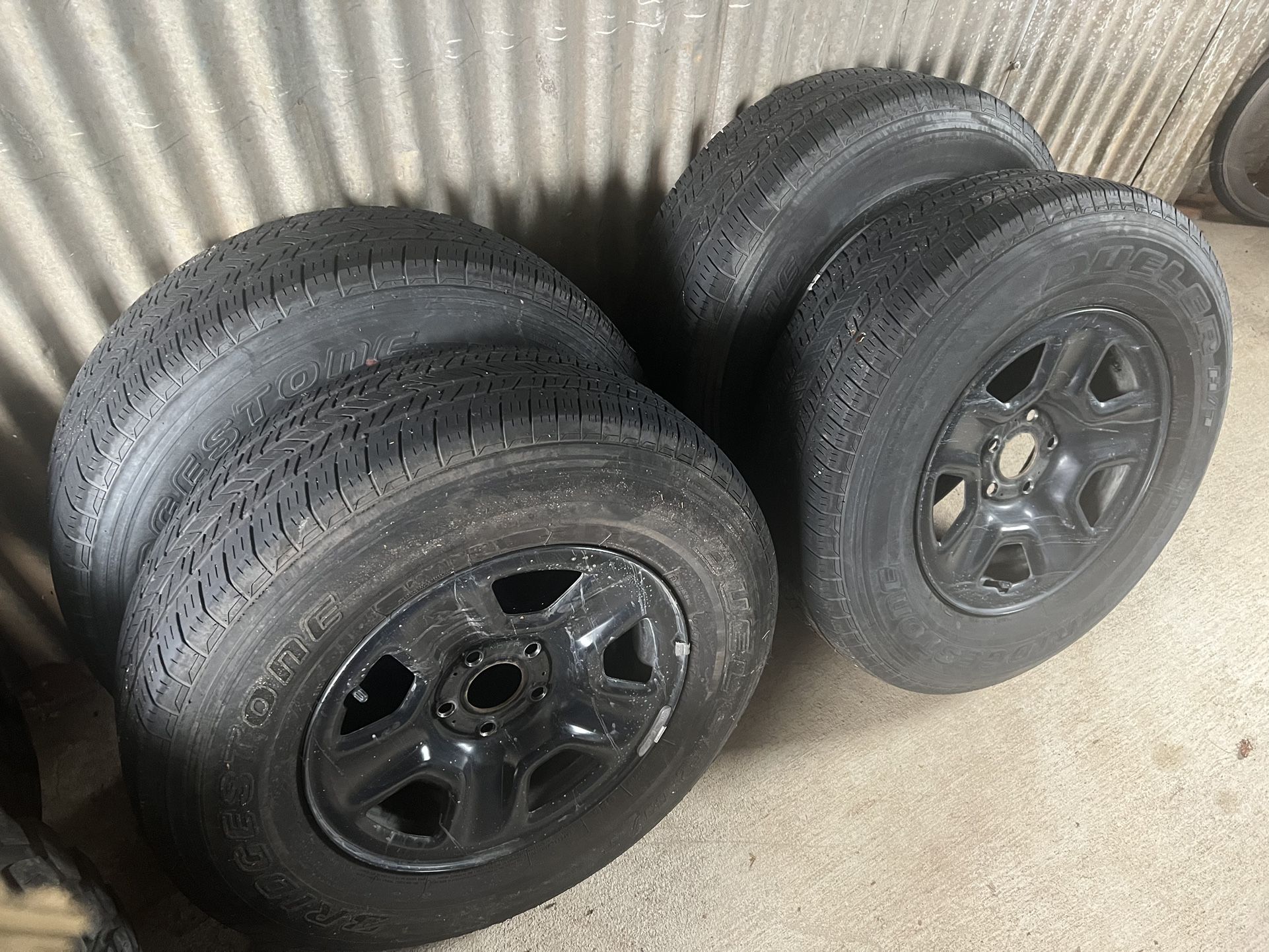 Bridgestone Jeep Tires With Wheels $200 OBO