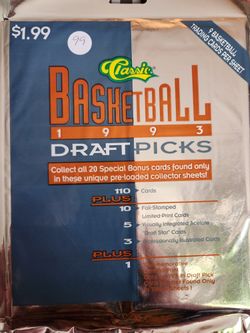 1993 Basketball Draft Picks Cards 