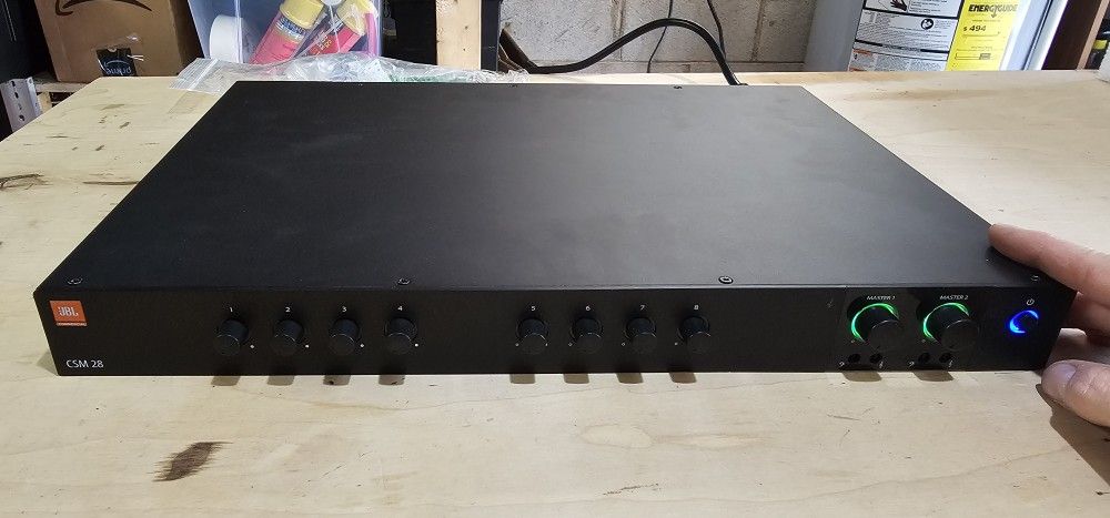 JBL CSM 28 Commercial Mixer/Preamp 8 Input 2 Output