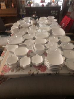 Large Lot of White Corningware Bakeware