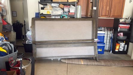 Upholstered Bed Headboard and Footboard