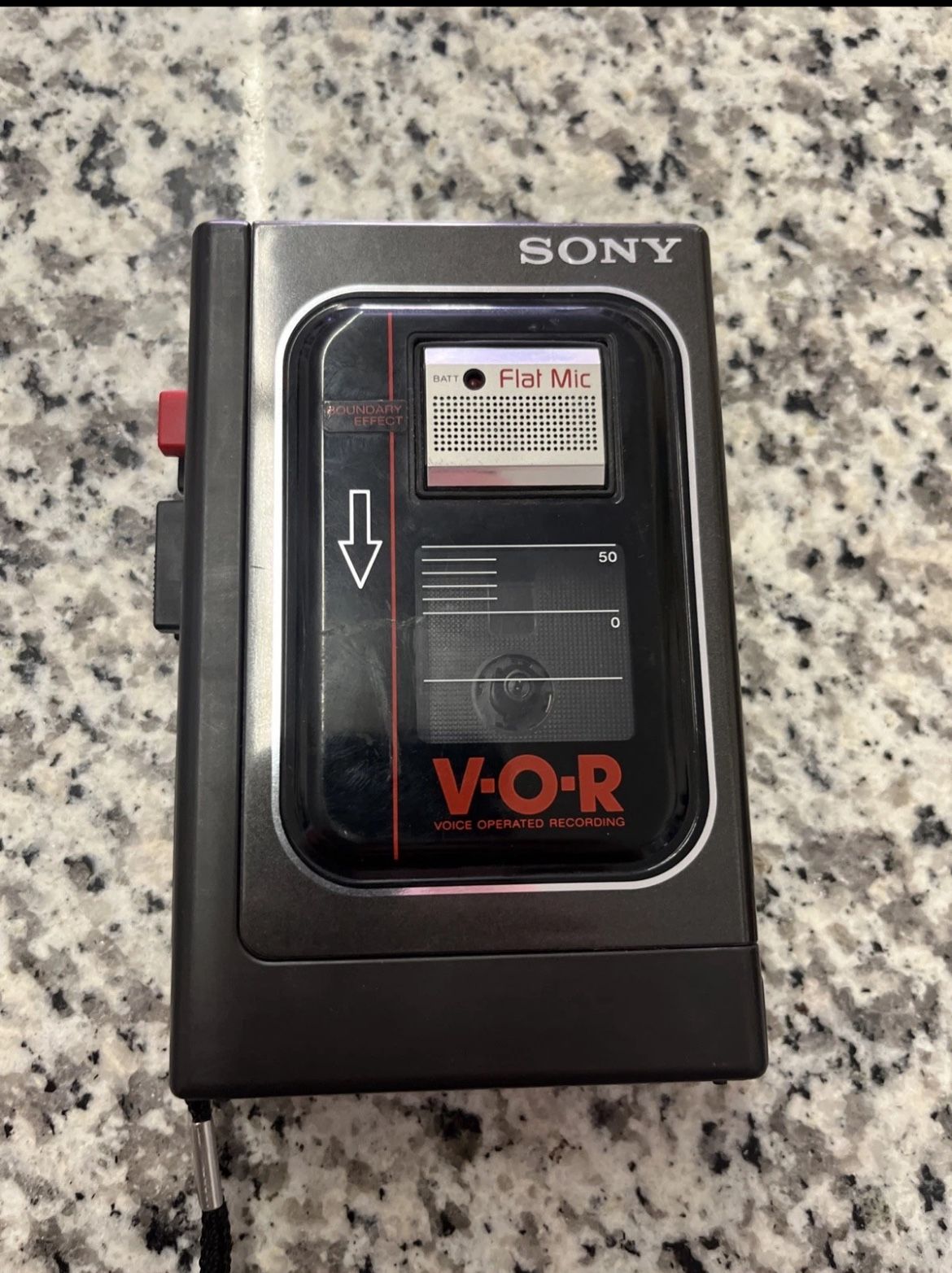 Vintage Sony TCM-S64V Cassette Player / Recorder VOR Tested - Not working