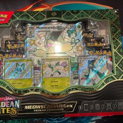 Pokémon Paldean Fates Meowscarada Ex Premium Collection Box