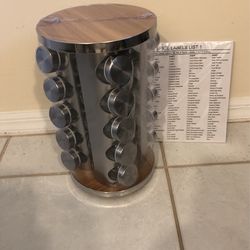 Spice Rack. Brand New/labels For Spice Jars