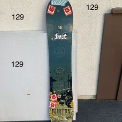 Snowboard With No Binding