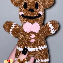 Gingerbread Mickey plushie