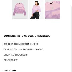 OVO xs tie dye sweatshirt