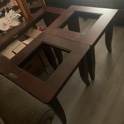 Coffee Table With Matching End Stands 